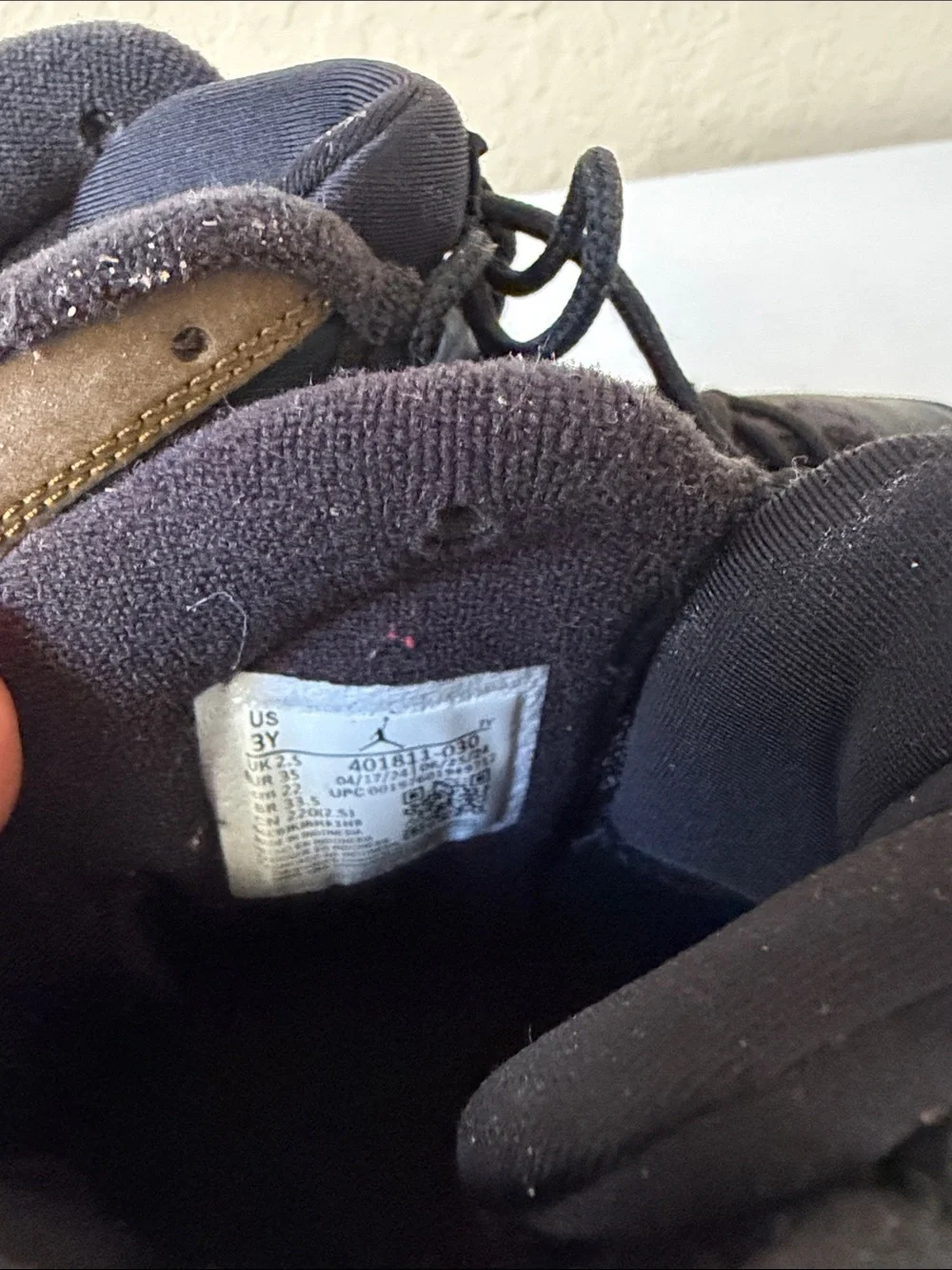Jordan Olive 9’s Black and Olive youth sneakers